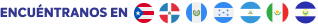 encuéntranos en (banderas países)